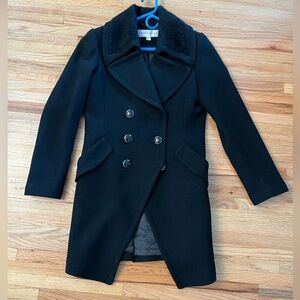 Trina Turk Black Pea Coat